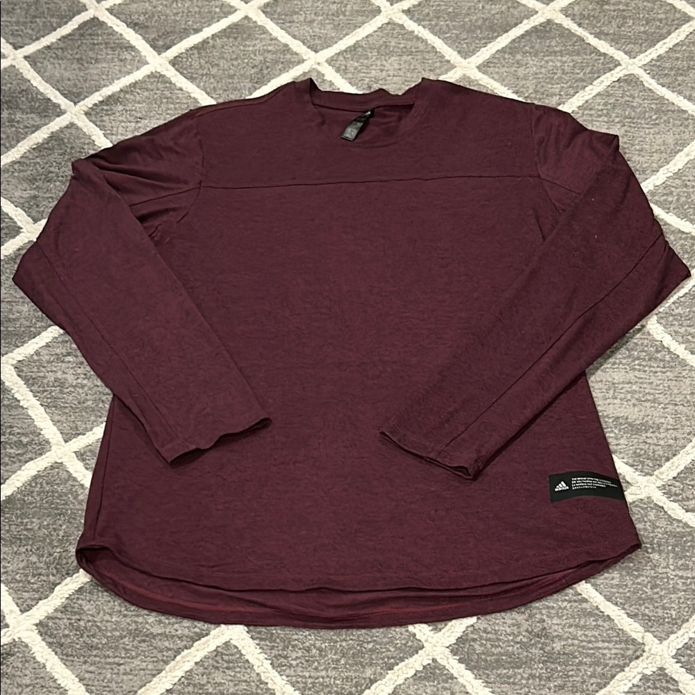 Adidas Red Long Sleeve Tee